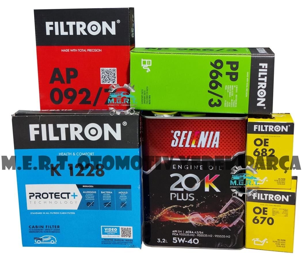 Fiat Linea 1.3 Multijet Euro 4 Yağ Bakım Filtre Seti