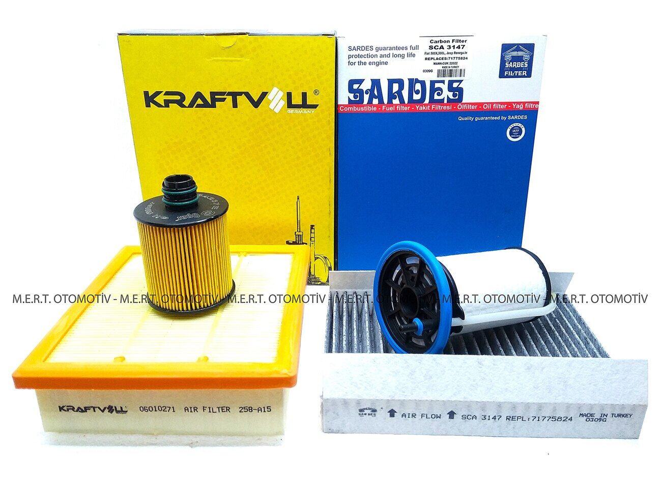 Fiat 500L 1.6 Multijet Filtre Bakım Seti (2013-2017)