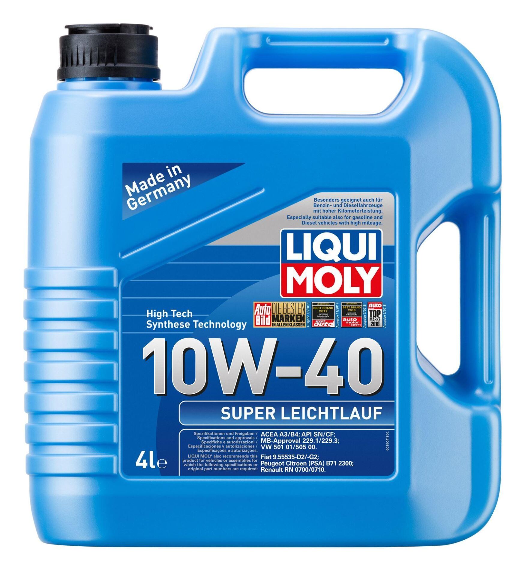 Liqui Moly 10w40 Super Leichtlauf 4lt Motor Yağı