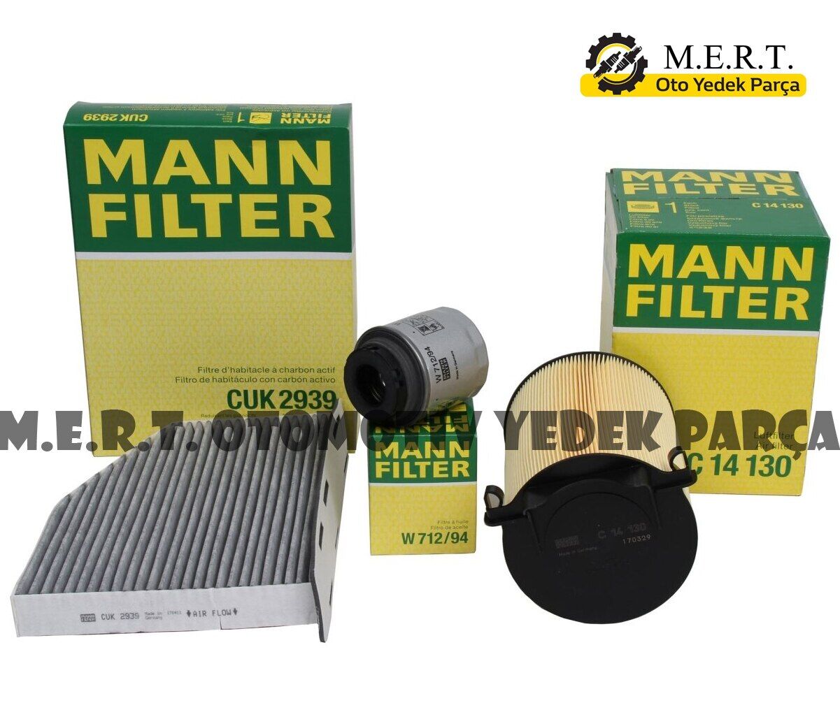 Volkswagen Golf 6 1.4 Tsı Mann Filtre Bakım Seti (2008-2012) Cax