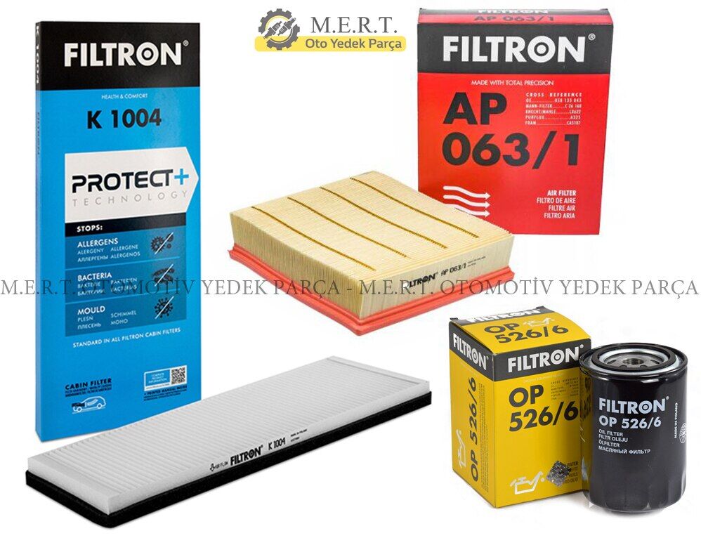 Vw Passat B5 1.8T Benzinli Filtron Filtre Bakım Seti (1996-2000)
