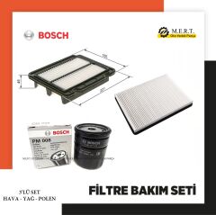 Chevrolet Aveo 1.4 Benzinli Filtre Bakım Seti Bosch 94 Ps T250