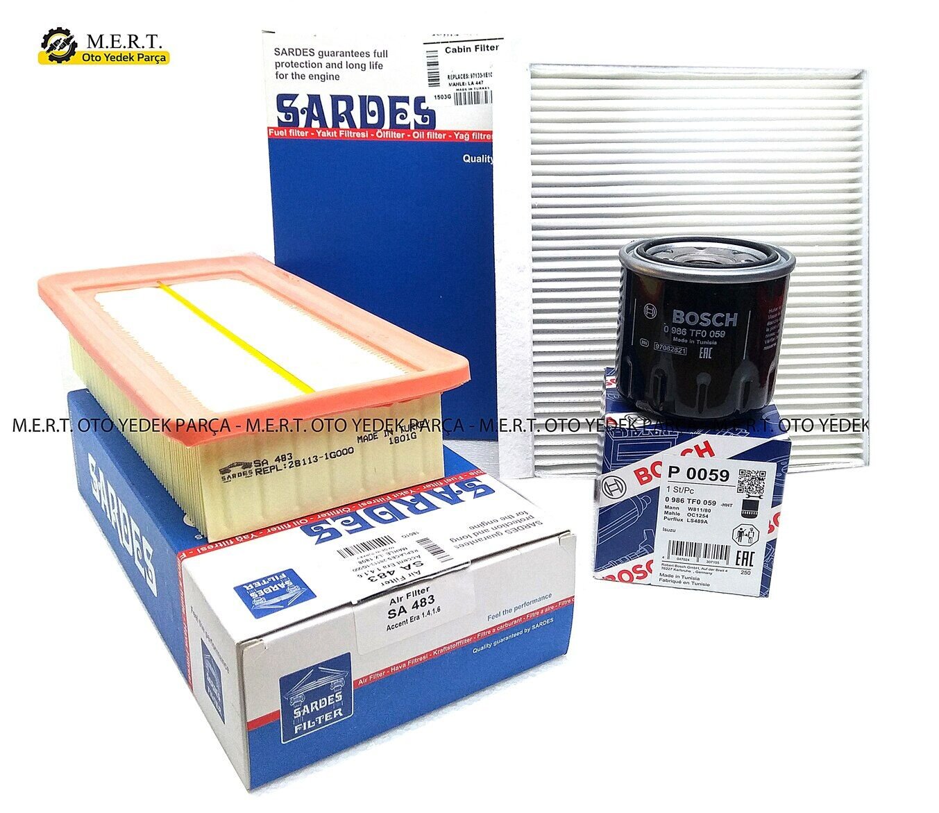 Kia Rio 1.4 Benzinli Filtre Bakım Seti 2005-2011