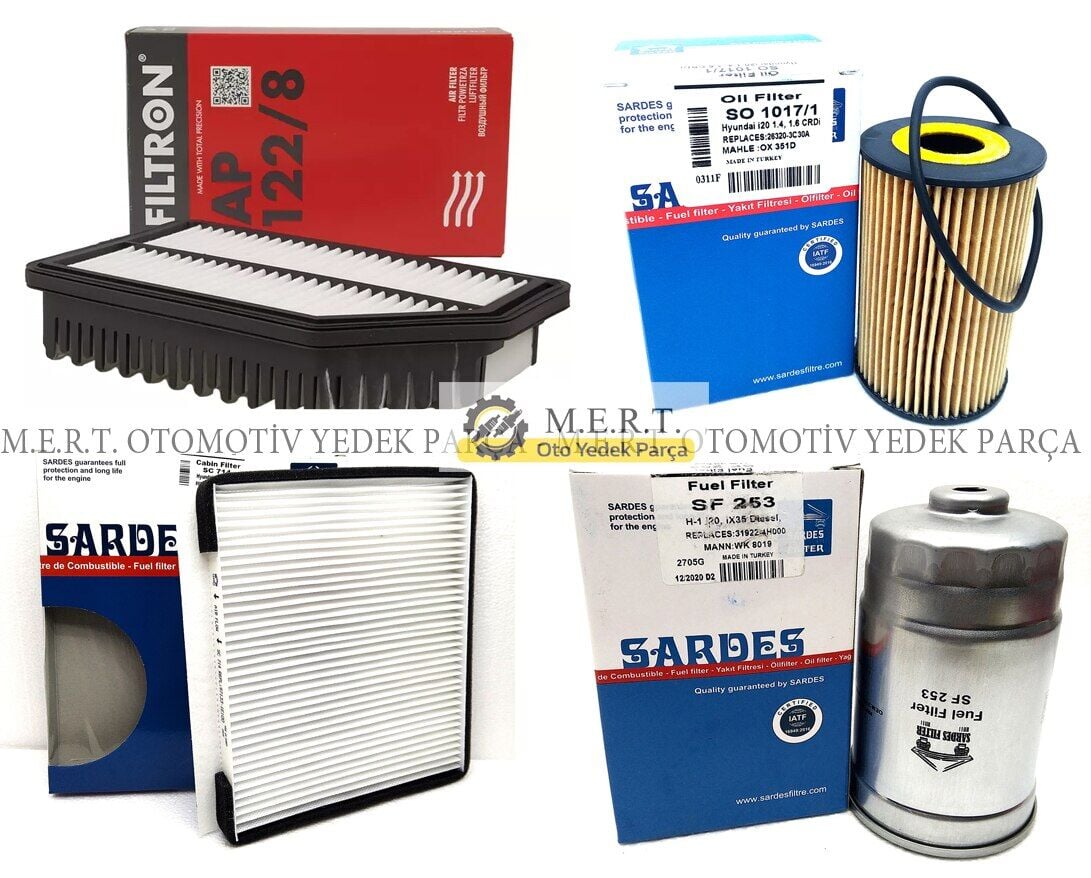 Kia Rio 1.4 Crdi Filtre Bakım Seti 2011-2017