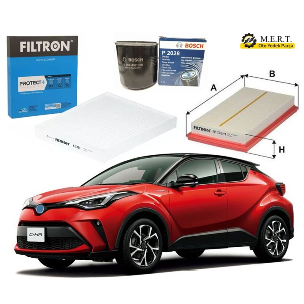 Toyota C-Hr 1.2 Benzinli Filtre Bakim Seti 526481389