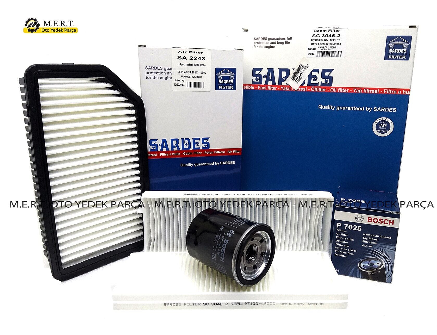 Hyundai i20 1.2 Benzinli Filtre Bakım Seti 2009-2014