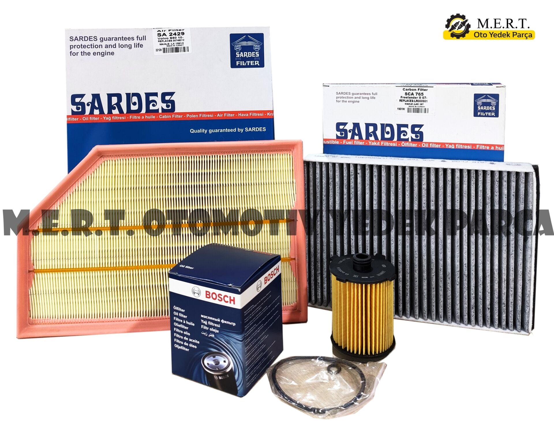 Volvo S60 1.5 T3 Benzinli Filtre Bakım Seti 2015-2018