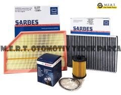 Volvo S60 1.5 T3 Benzinli Filtre Bakım Seti 2015-2018