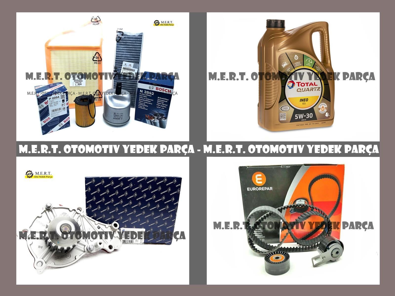 Peugeot 5008 1.6 e-Hdi Komple Bakım Seti Filtre Yağ Triger Devirdaim