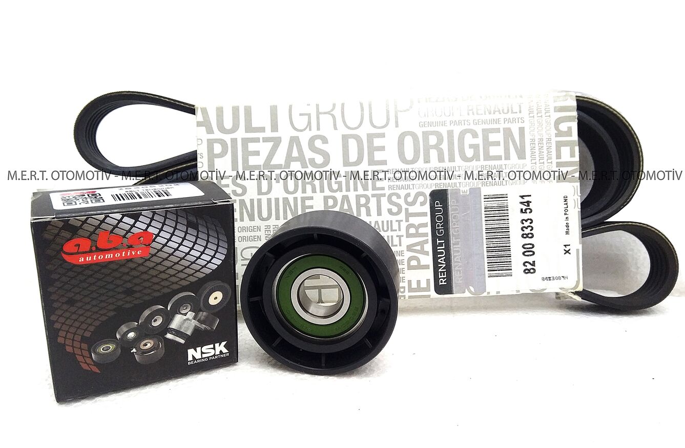 Fluence - Megane 1.6 16v Alternatör V Kayışı ve Gergi Rulmanı