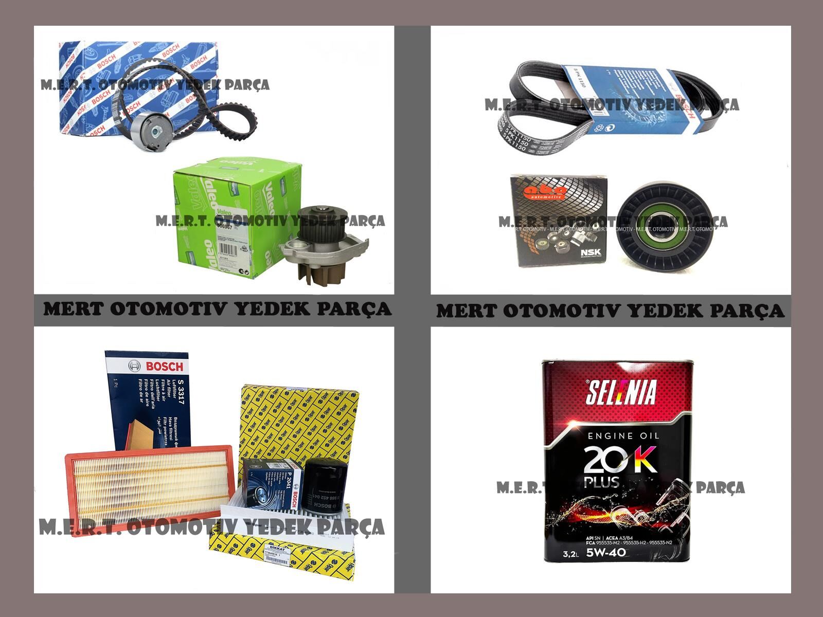 Egea 1.4 Komple Bakım Seti Triger Devirdaim Yağ Bakım