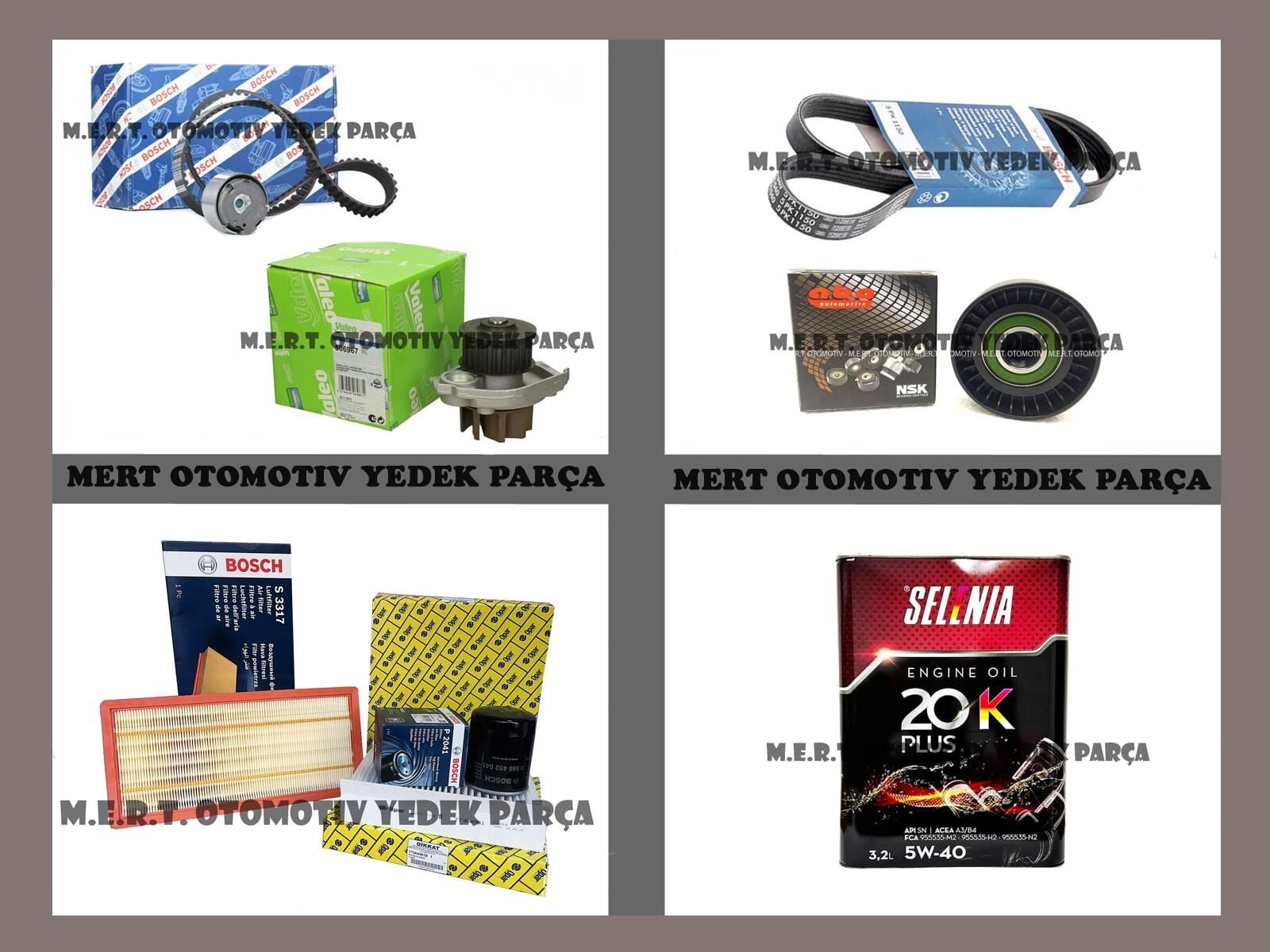 Egea 1.4 Komple Bakım Seti Triger Devirdaim Yağ Bakım