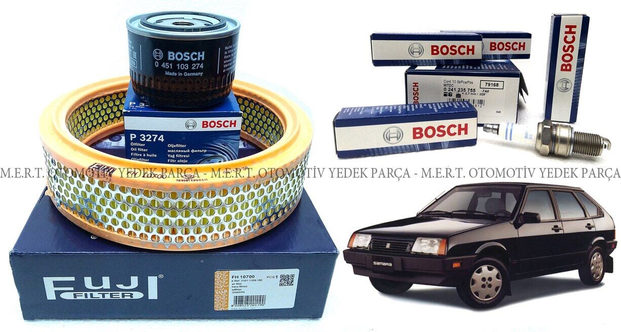 Lada Samara Hava Ve Yağ Filtresi + Buji Takımı