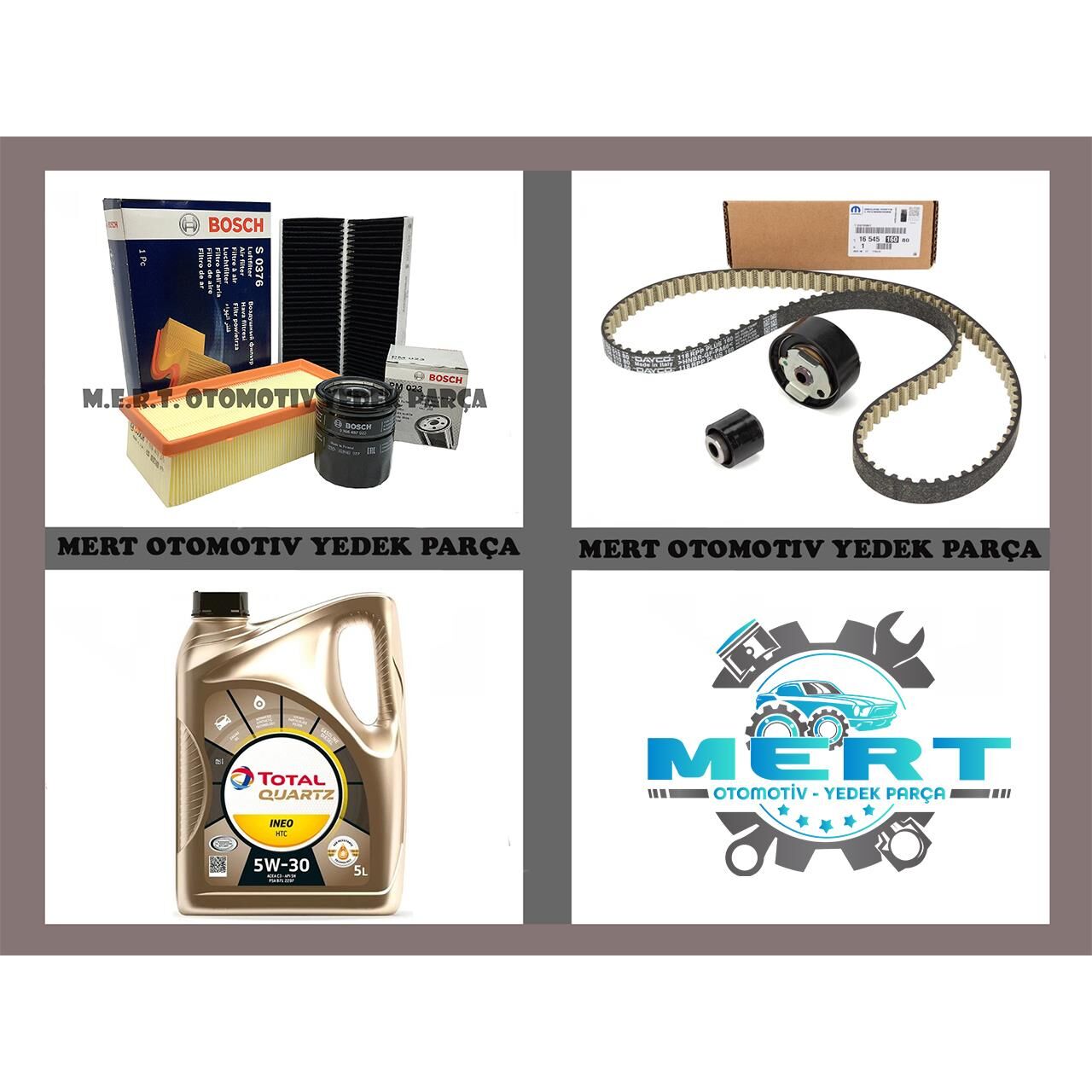 Peugeot 308 1.2 Vti Puretech 82HP Komple Bakım Seti ve İneo Htc Motor Yağı