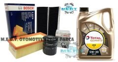 Peugeot 308 1.2 Vti Puretech 82HP Filtre Seti ve İneo Htc Motor Yağı