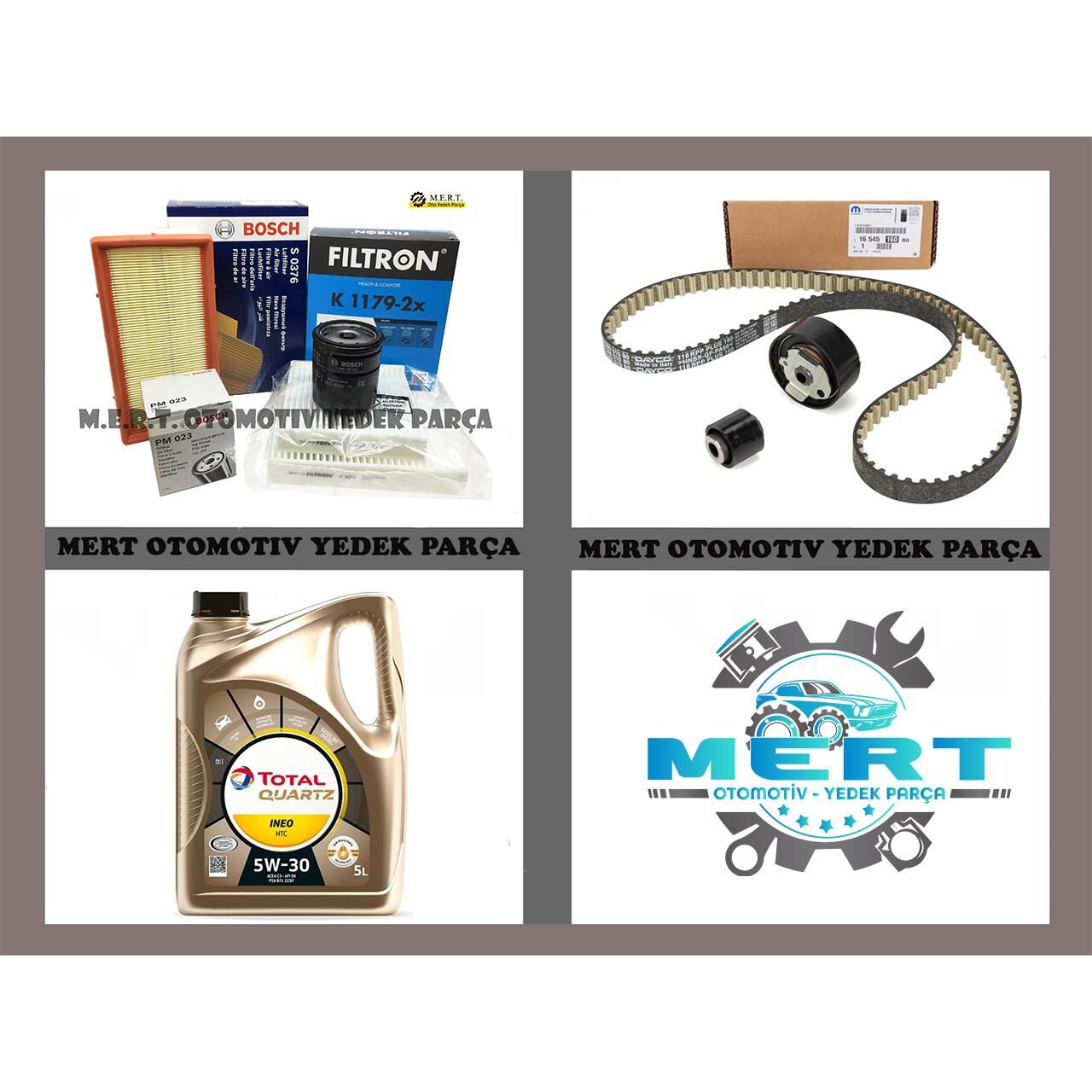 C3 1.2 Vti Puretech Komple Bakım Seti ve İneo Htc Motor Yağı 82 HP