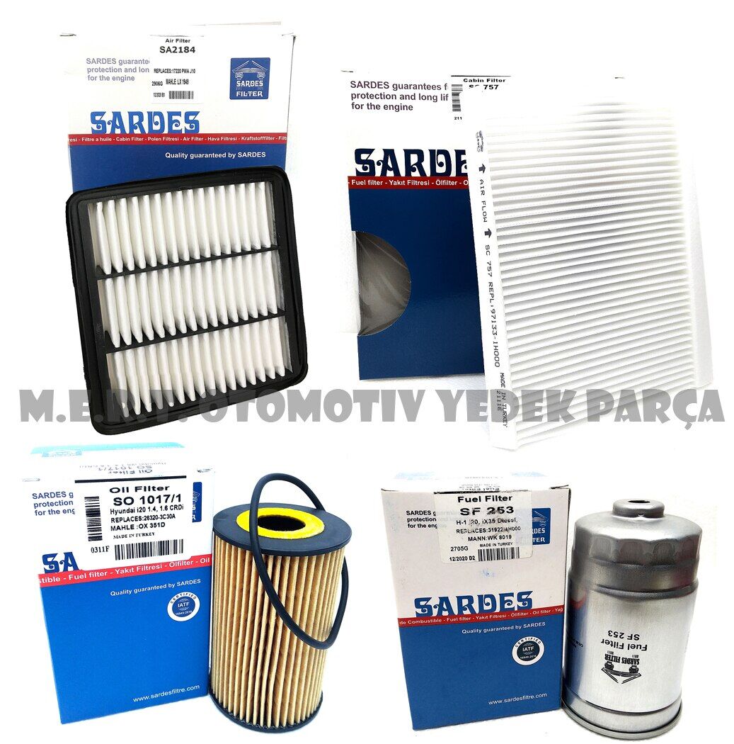 Hyundai I30 1.6 Crdi Filtre Bakım Seti 2010-2012