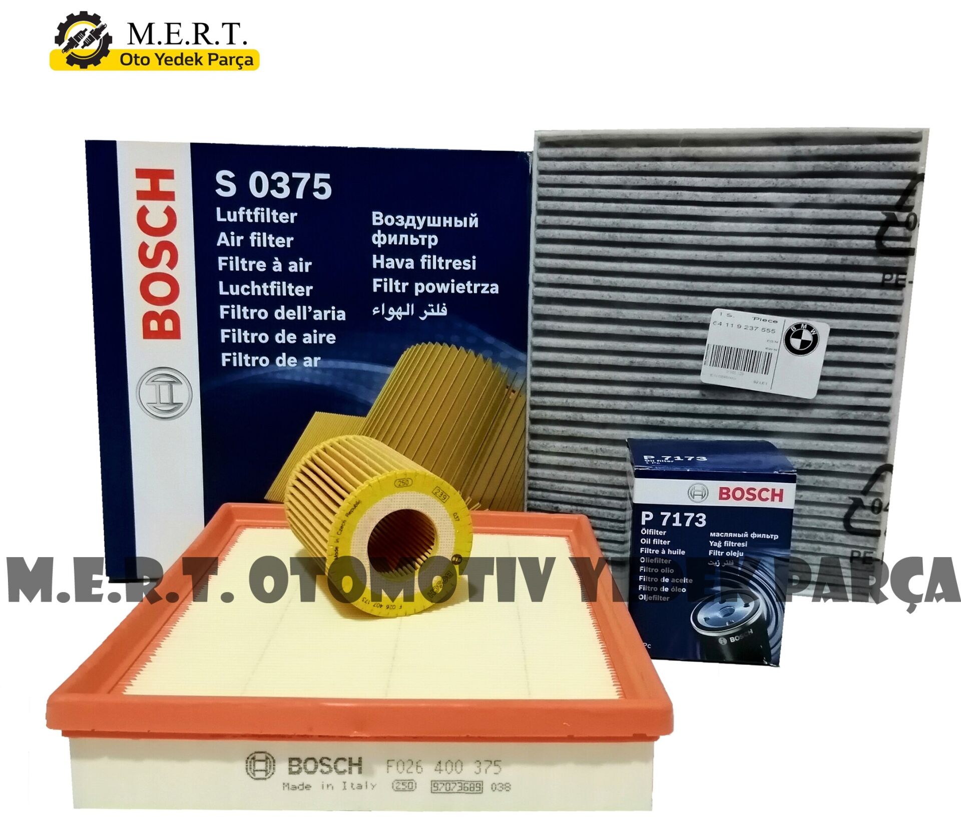 Bmw 1.18I F20 Benzinli Filtre Bakım Seti (2011-2015) Bosch
