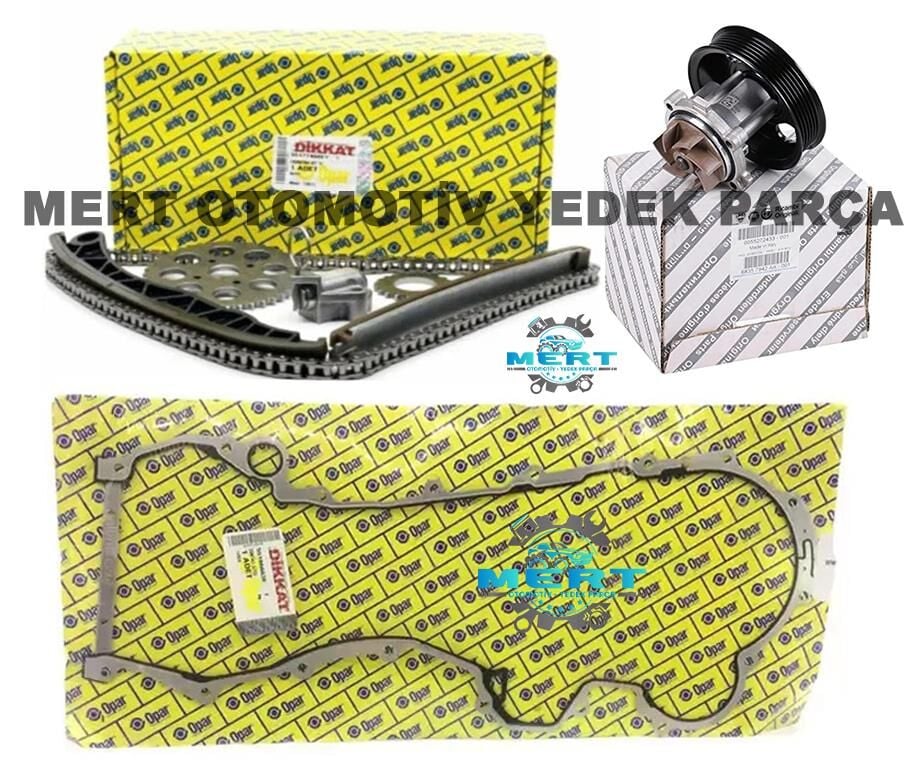 Fiat Egea 1.3 Dizel Triger Zincir Seti Kapak Conta ve Devirdaim Orijinal Set