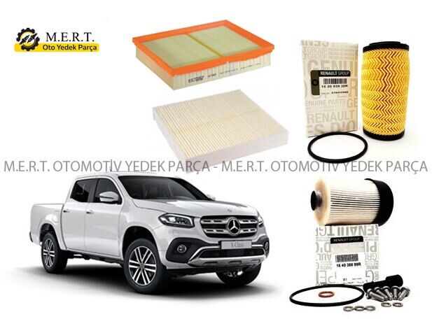 Mercedes Benz W470 X-Klasse Filtre Bakım Seti X220D X250D (4Lü)