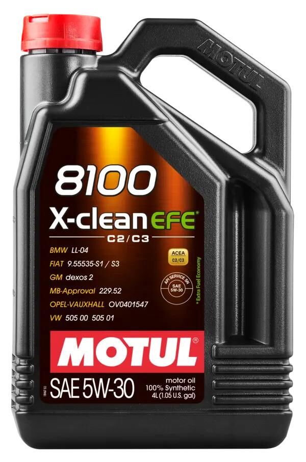 Motul 8100 X-Clean Efe 5W30 4 Lt Partiküllü Motor Yağı