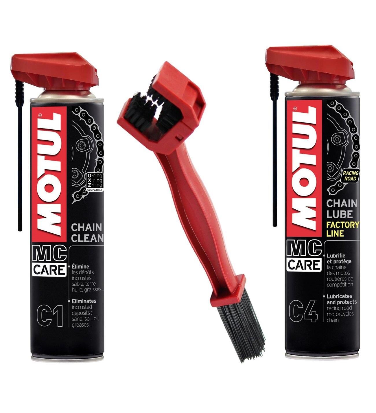 Motul Zincir Temizleme Spreyi ve Zincir Yağı C1 + C4 Set