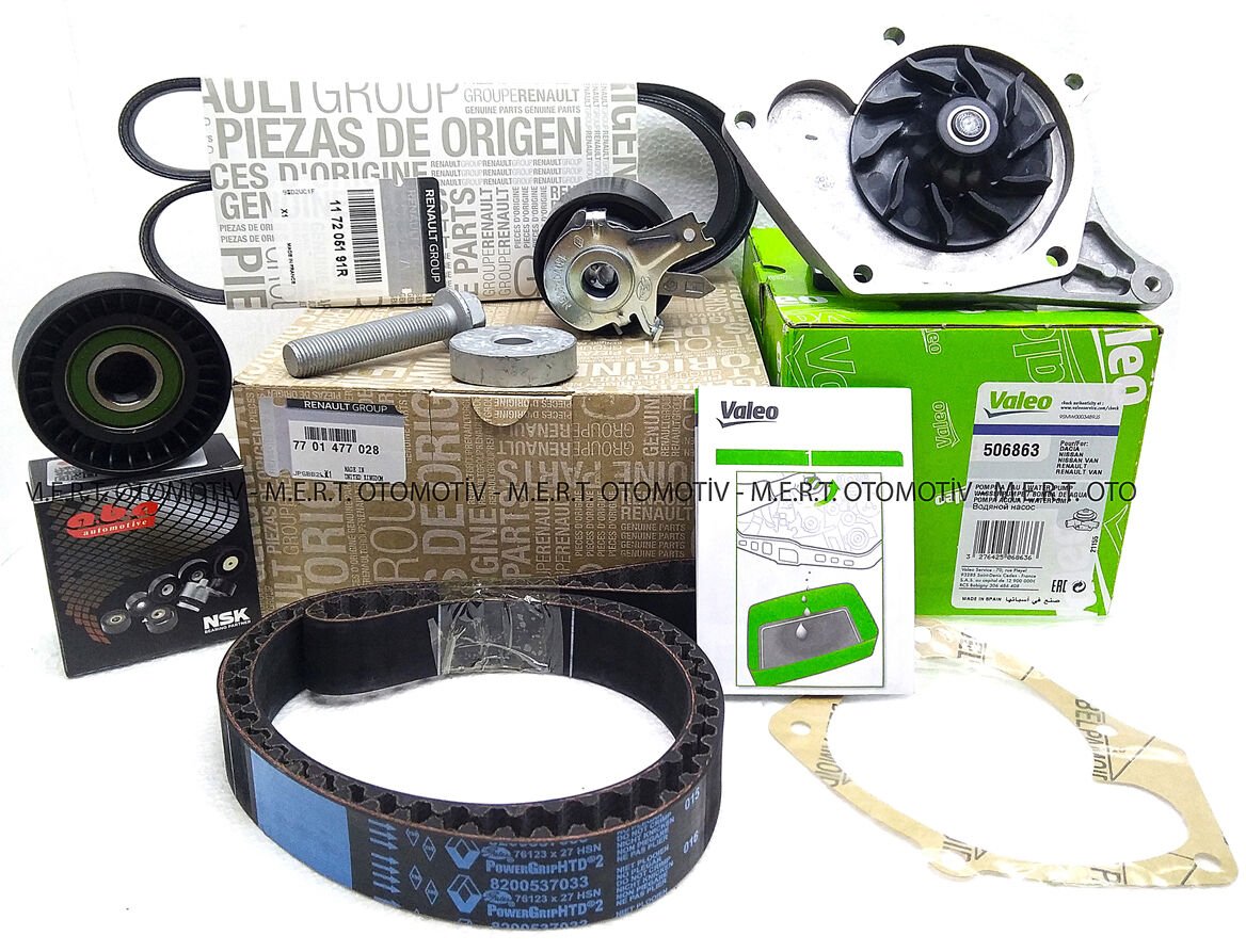 Scenic 2 - 1.5 DCi Triger Devirdaim Rulman Kayış Bakım Seti