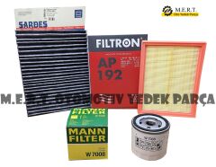 Ford Fiesta 1.6 16V Benzinli Filtre Bakım Seti (2006-2008)