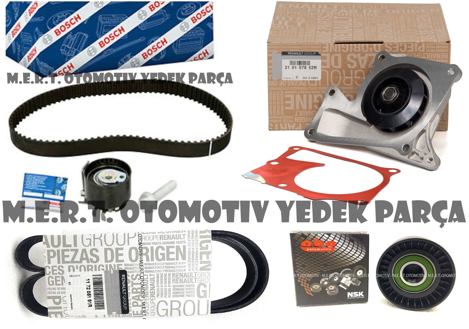 Mercedes B180 1.5 Dizel Triger Seti Devirdaim V Kayışı Rulman