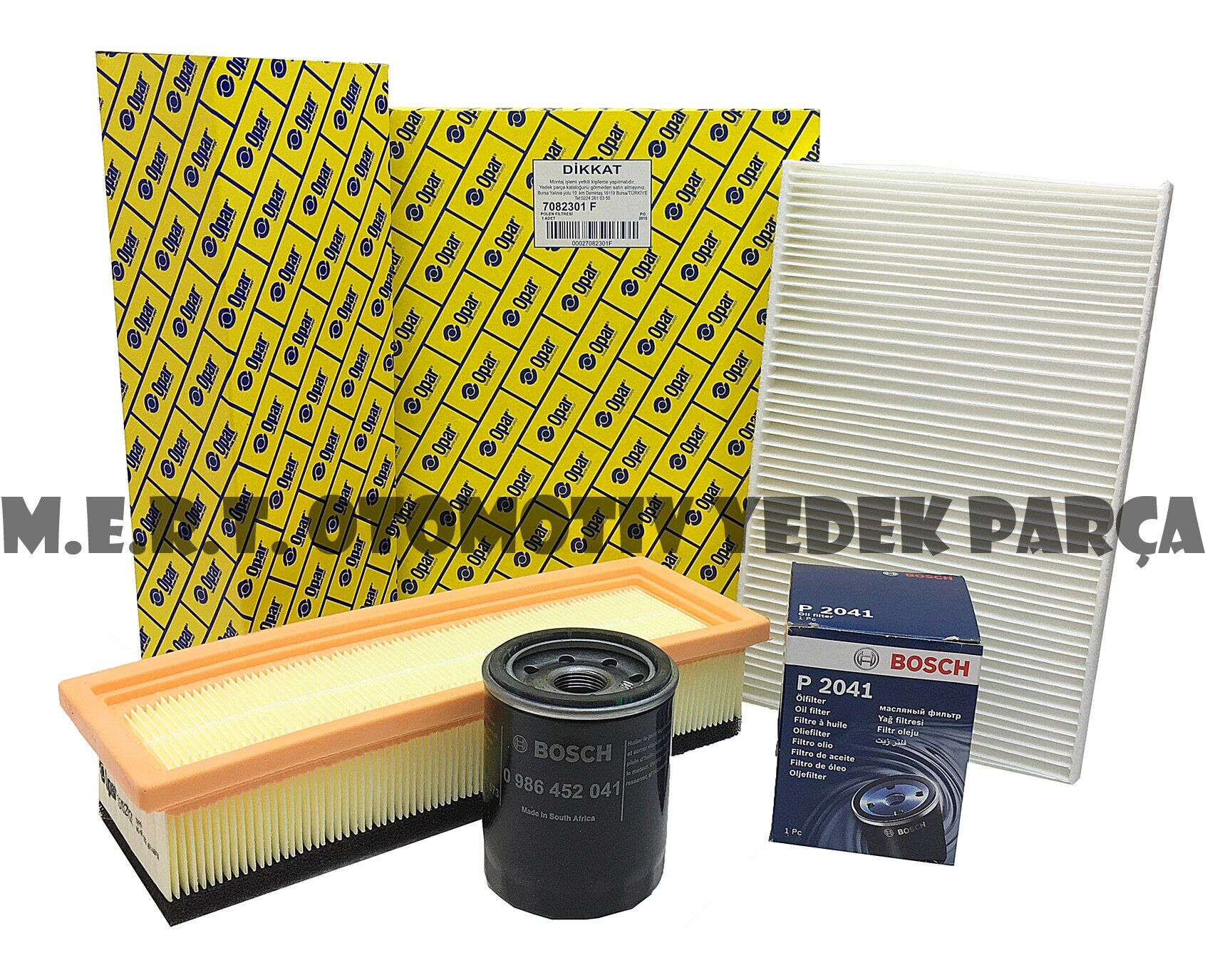 Fiat Albea 1.4 Filtre Bakım Seti (2006-2012) Opar + Bosch