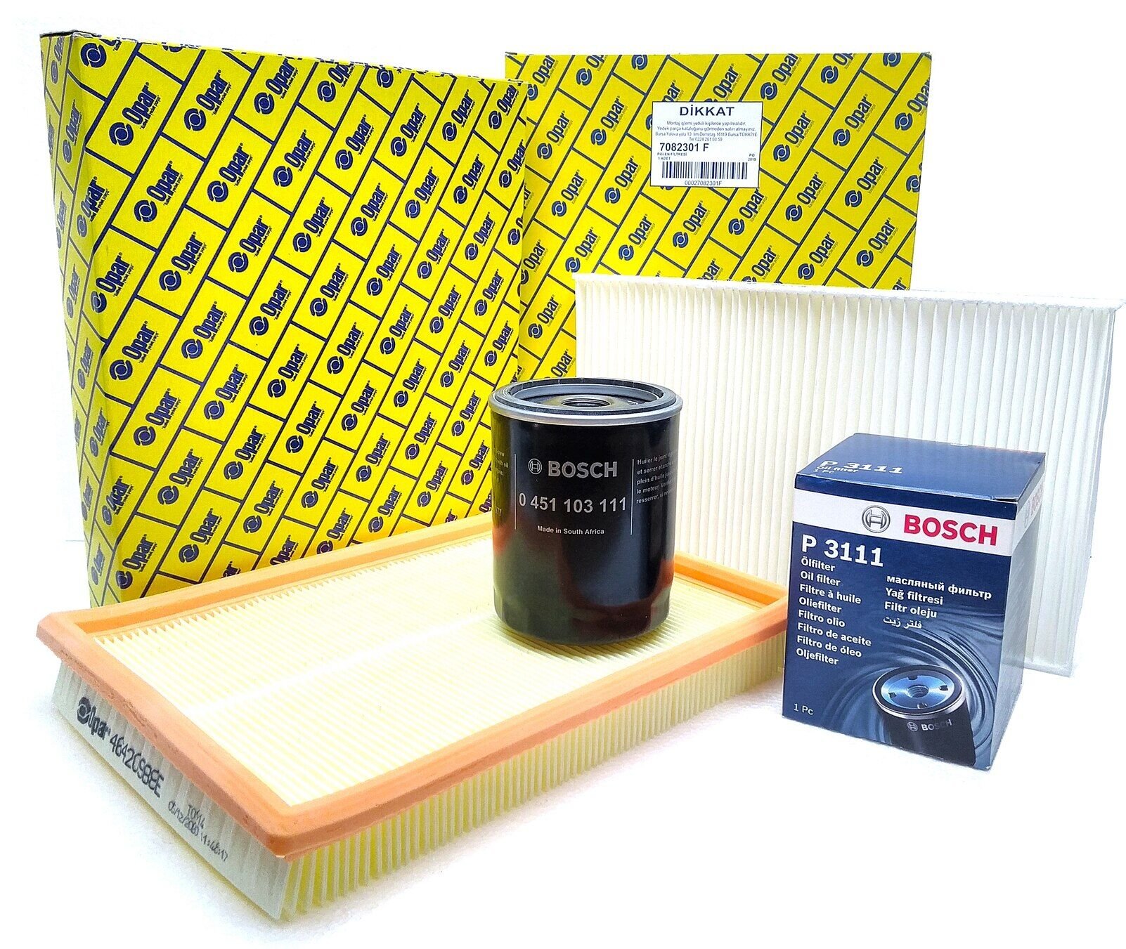 Fiat Albea 1.6 Benzinli Filtre Bakım Seti Hava-Yağ-Polen Orjinal