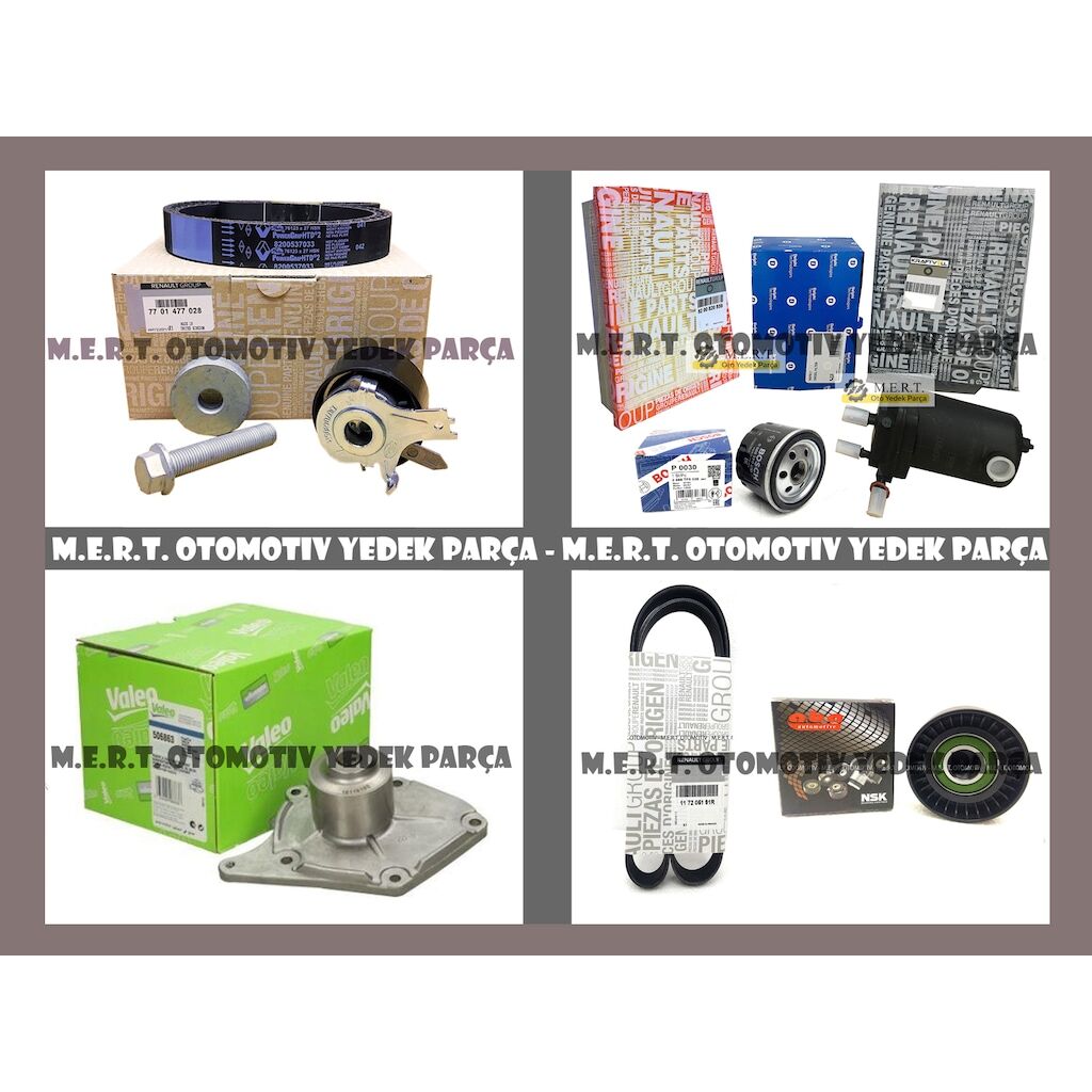Megane 2 Komple Bakım Seti 1.5 Dci Triger Devirdaim Kayış Filtre 550374637