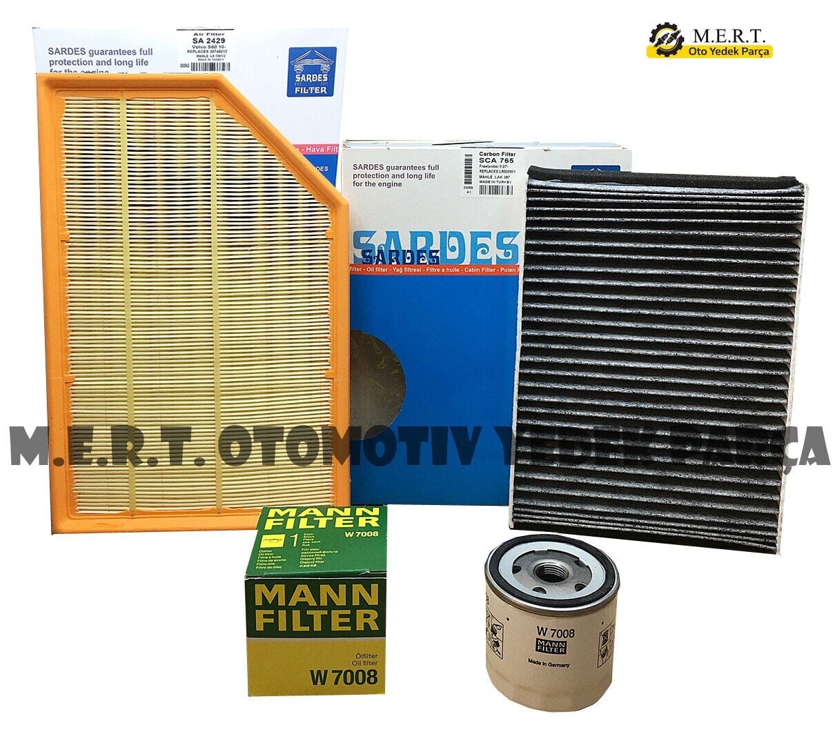 Volvo V60 1.6 T4 Benzinli Filtre Bakım Seti (2011-2014) 180Hp