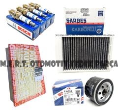 Renault Megane 2 1.6 16V Bakım Seti Filtreler + Buji Takımı