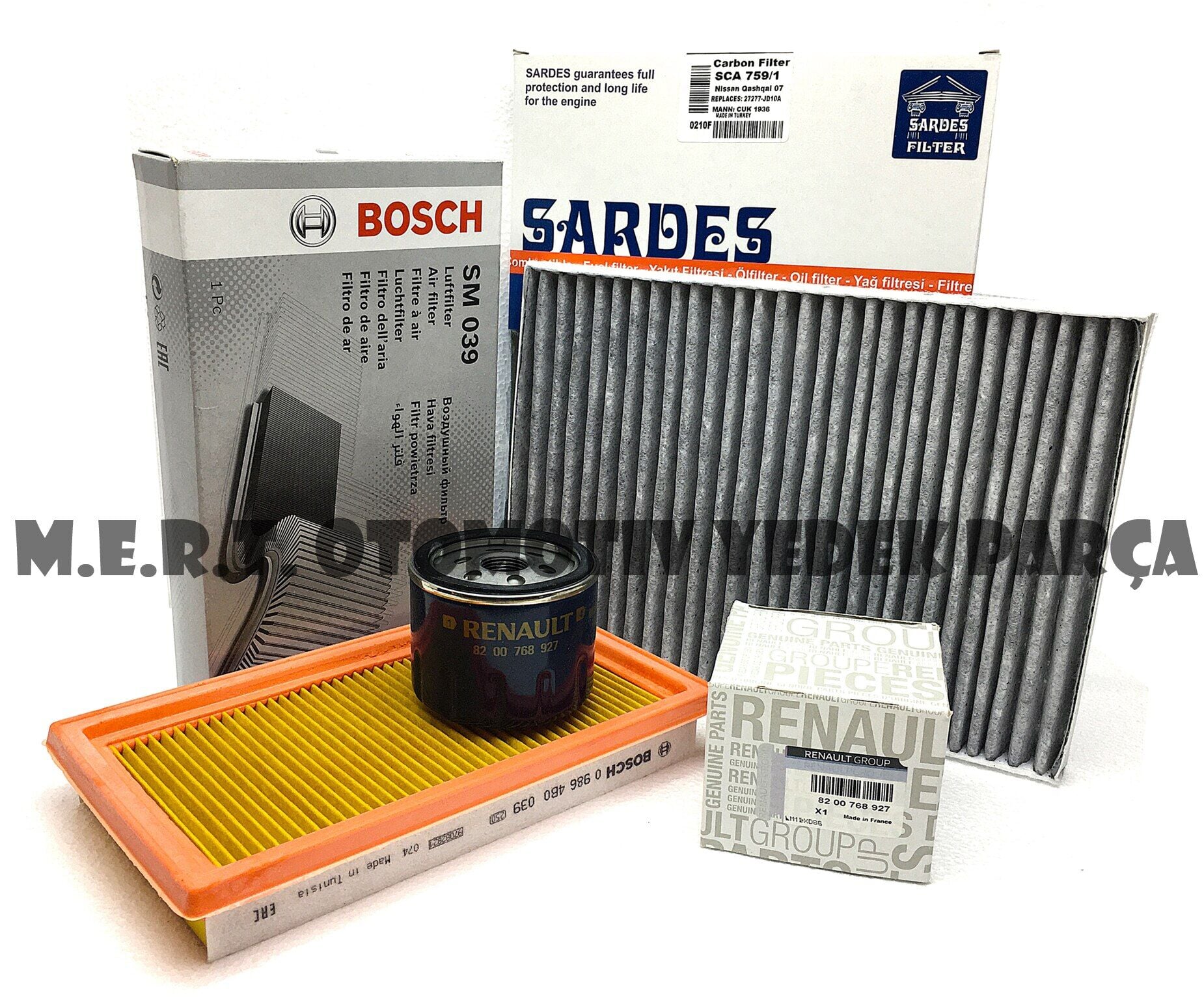 Nissan Qashqai 1.5 Dci Filtre Bakım Seti 3'Lü (2007-2013)