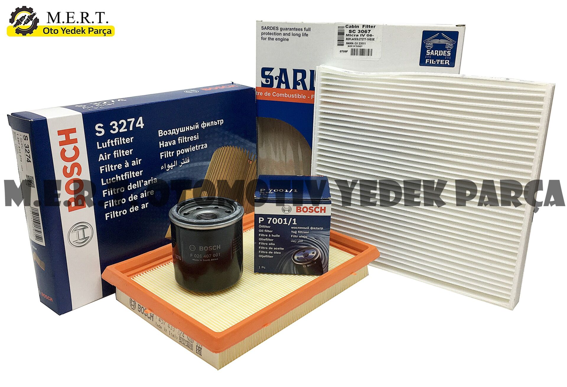 Nissan Micra 1.2 Filtre Bakım Seti (2010-2018) K13