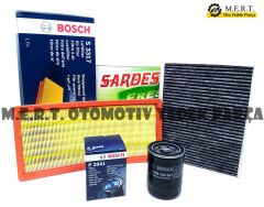 Fiat Stilo 1.4 16V Filtre Bakım Seti (Hava-Yağ-Polen)