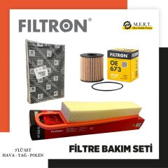 Peugeot 508 1.6 Vti Benzinli Filtre Bakım Seti Filtron
