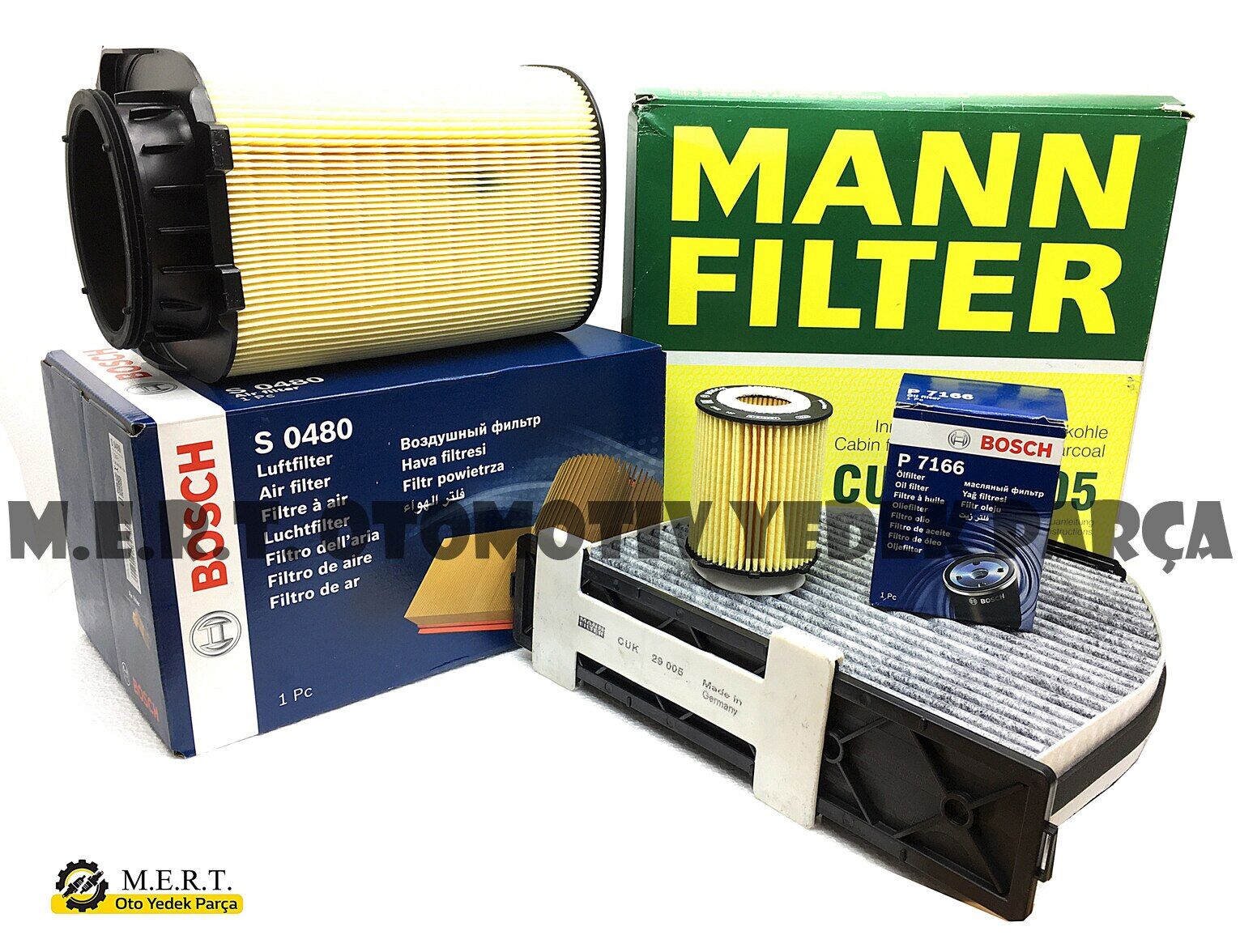 Mercedes W212 E250 Benzinli Filtre Bakım Seti (2013-2016) (483536163)