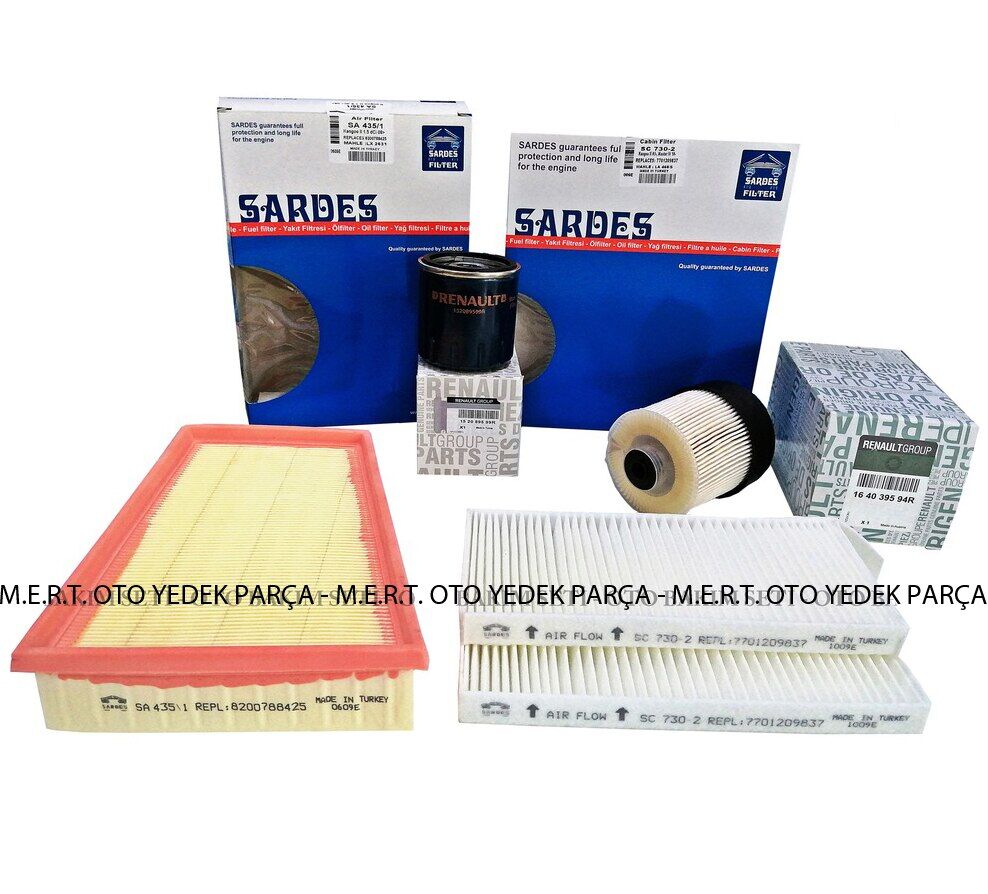 Renault Kangoo 1.5 Dci Filtre Bakım Seti (2015-2019)