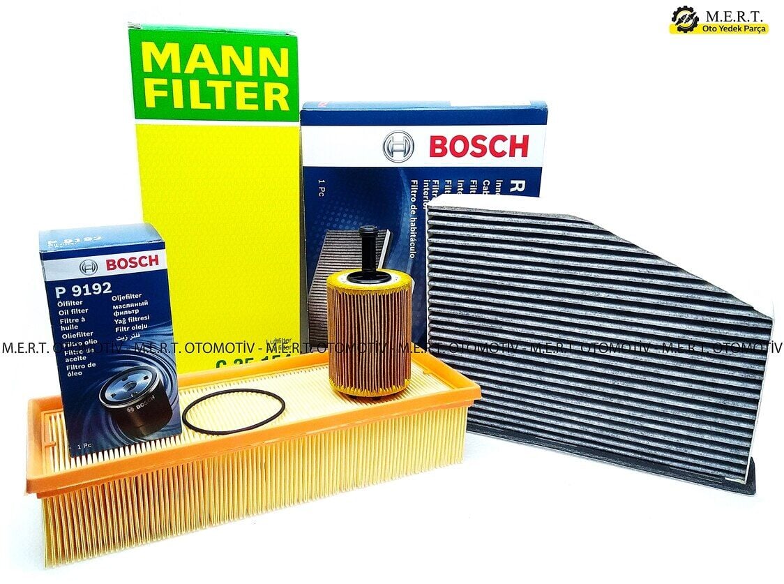 Vw Caddy 1.9 Tdı Filtre Bakım Seti 3'Lü Hava-Yağ-Karbonlu Polen