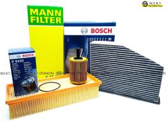 Vw Caddy 1.9 Tdı Filtre Bakım Seti 3'Lü Hava-Yağ-Karbonlu Polen