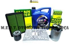 Nissan Qashqai 1.5 Dci Yağ Bakım Filtre Seti 2014-2018 Mann + Elf