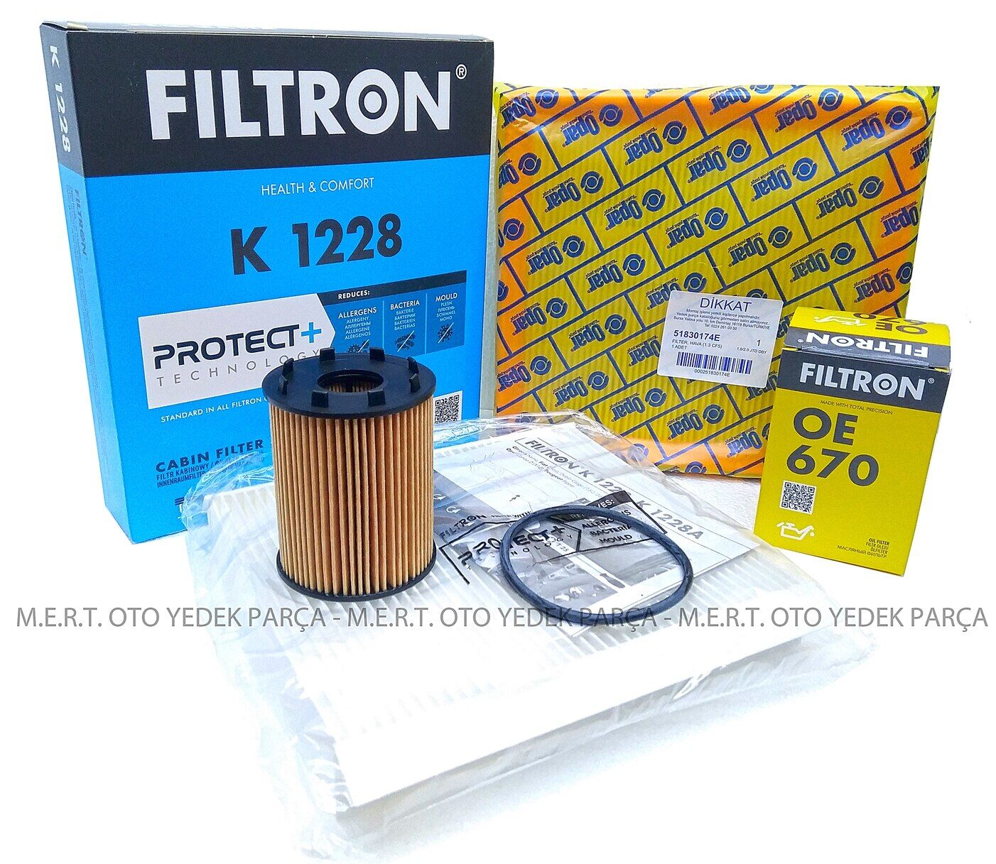 Fiat Linea 1.4 Turbo Filtre Bakım Seti (2007-2012) 120Hp (485469322)