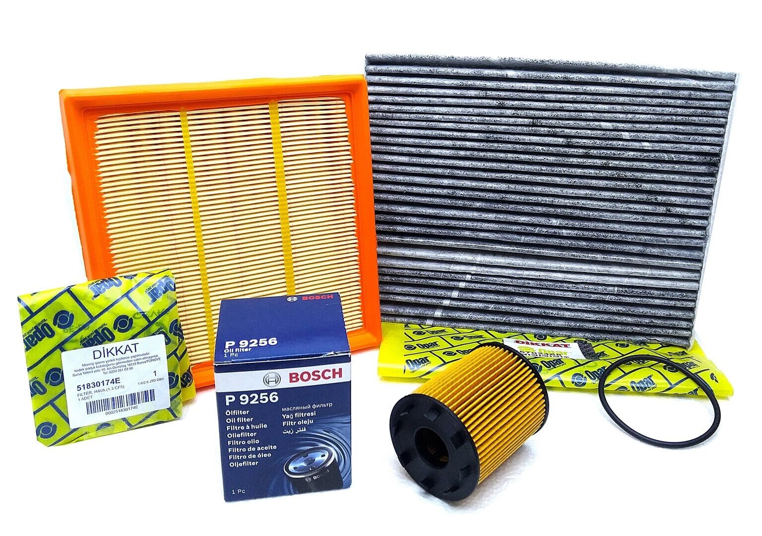 Alfa Romeo Mito 1.4 Turbo Filtre Bakım Seti (2009-2015)