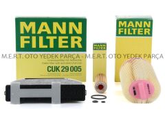 Mercedes W204 C180 Komp. Mann Filtre Bakım Seti (2008-2011) (485177604)