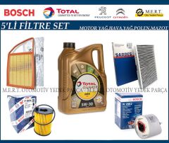 Citroen Ds4 1.6 E-Hdi Filtre Bakım Seti + Motor Yağı