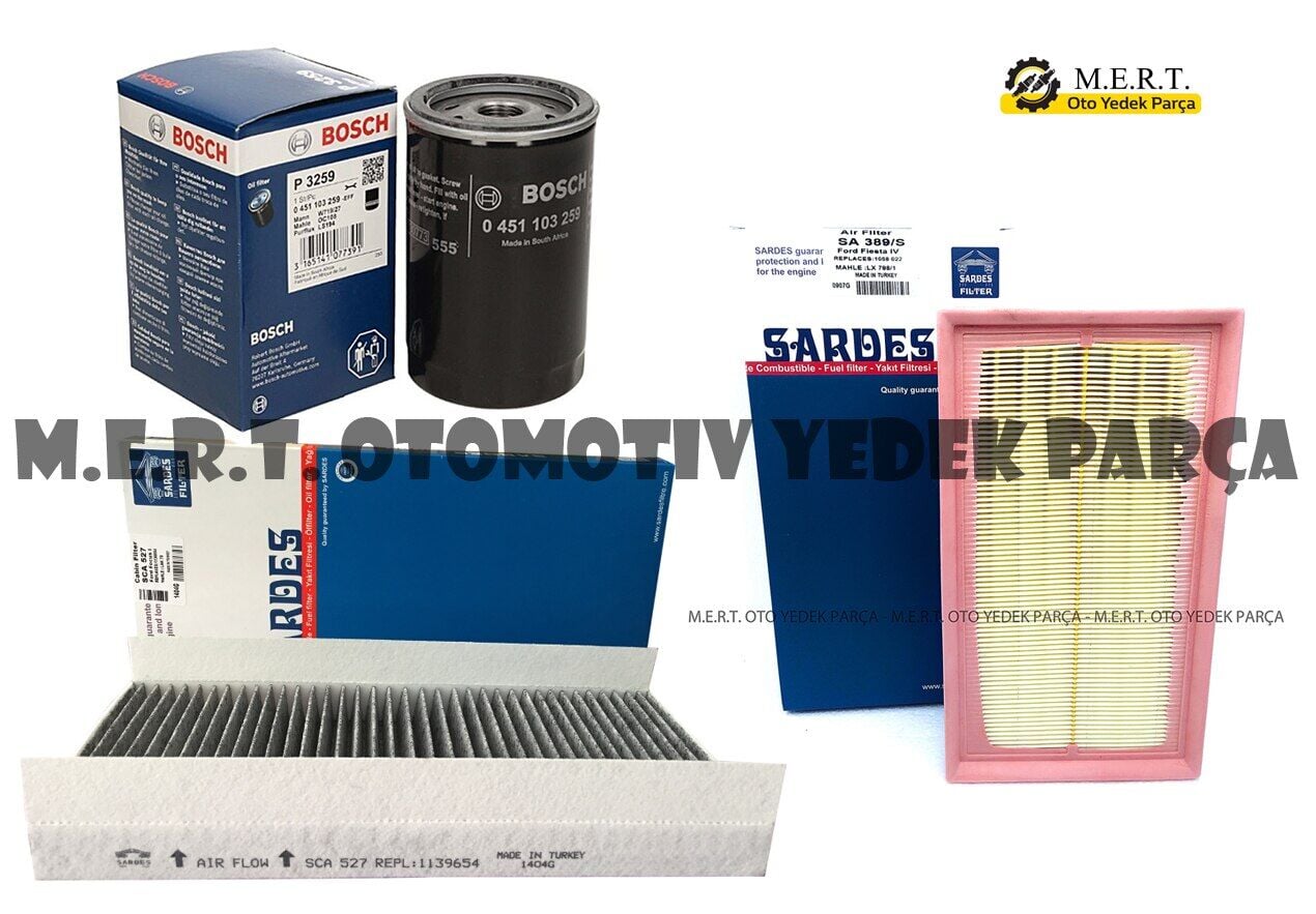 Ford Focus 1 - 1.6 16V Filtre Bakım Seti (1999-2004)