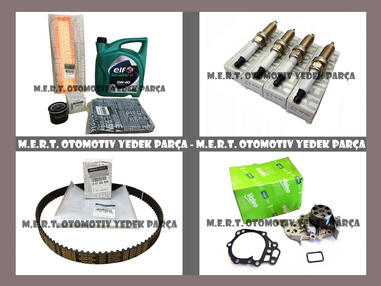 Clio 3 1.2 16V Komple Bakım Seti Triger Devirdaim Buji Filtre