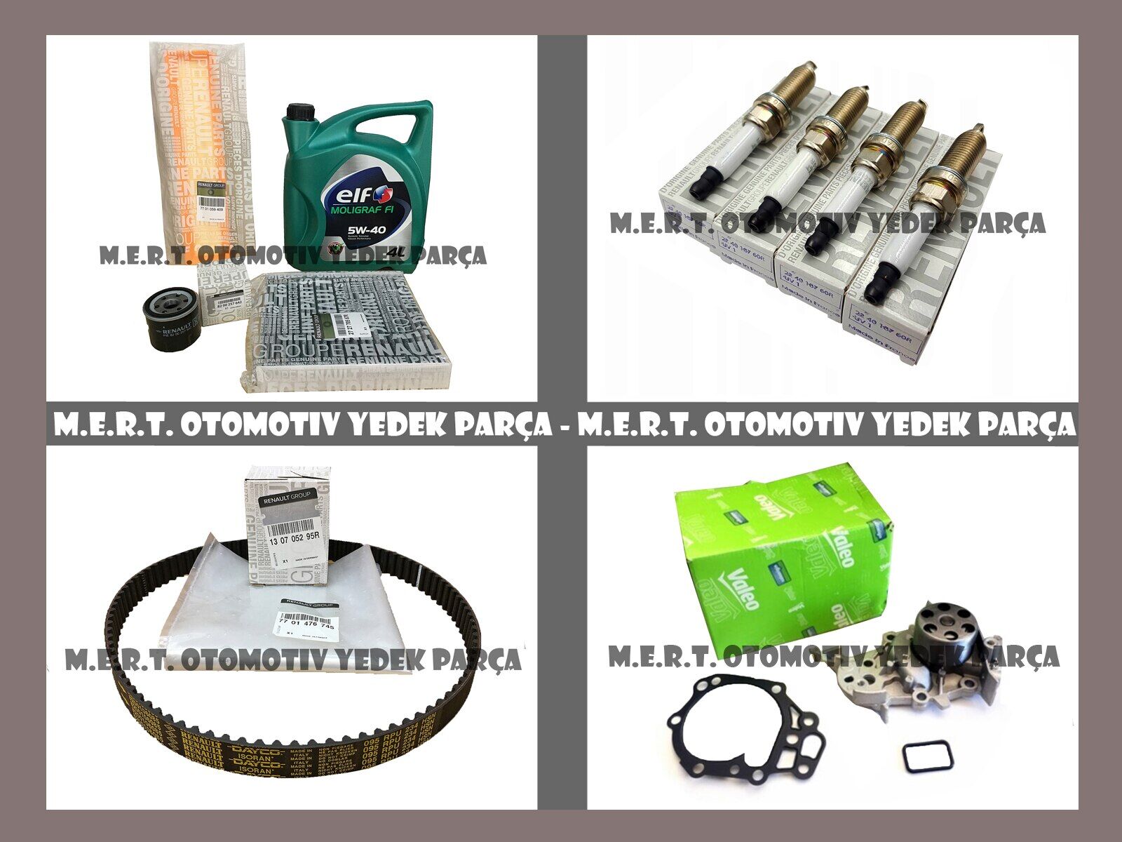 Symbol 1.2 16V Komple Bakım Seti Triger Devirdaim Buji Filtreler